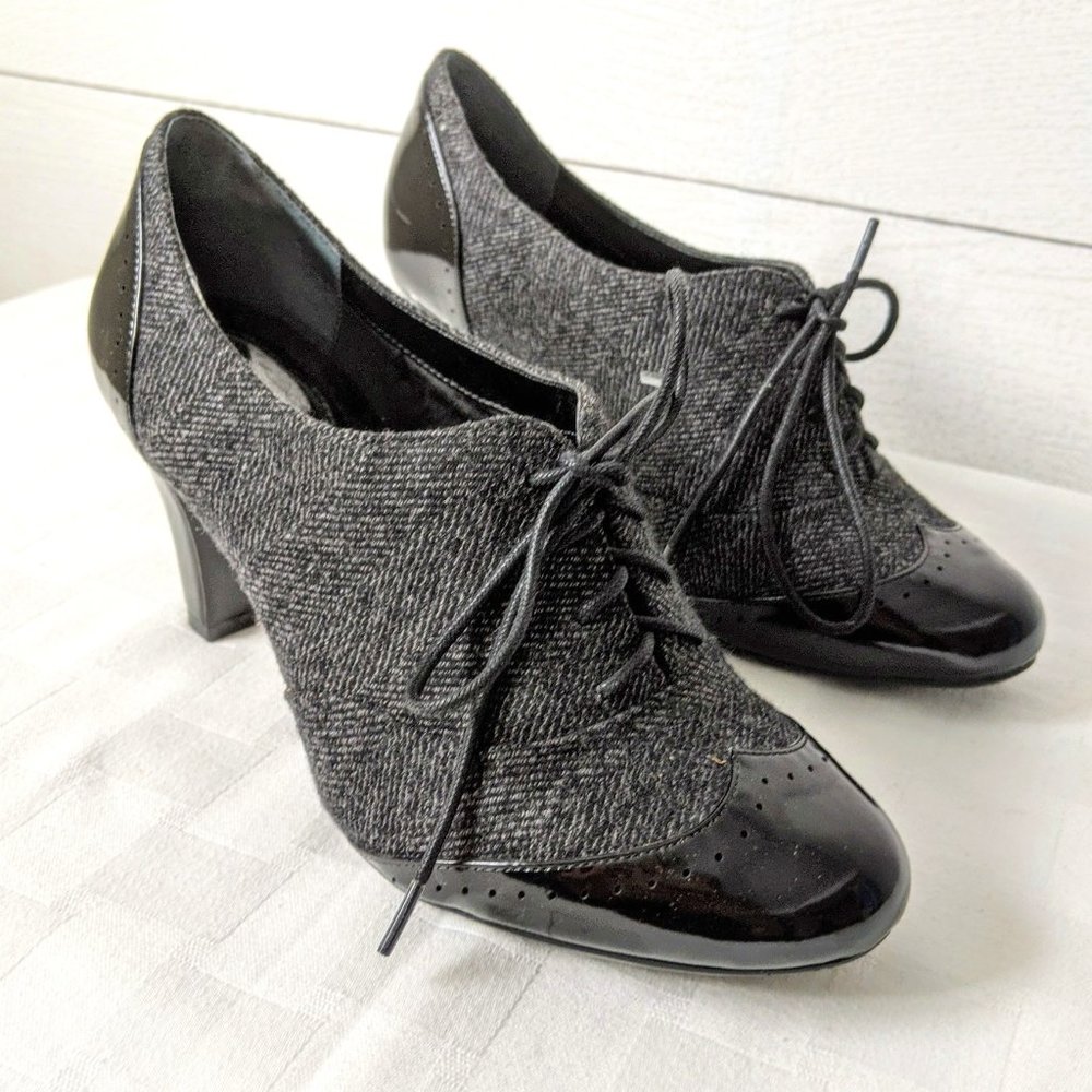 Gianni Bernini Heeled Wing Tips 7.5